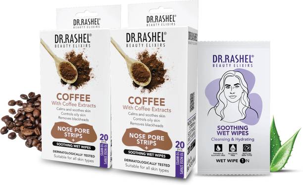 DR.RASHEL Coffee Nose Pore Strip For Blackhead & Whitehead Remover Strips