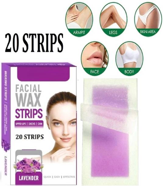 bullweiser Hair Wax Strips 20 Strips in 1 Packet Strips