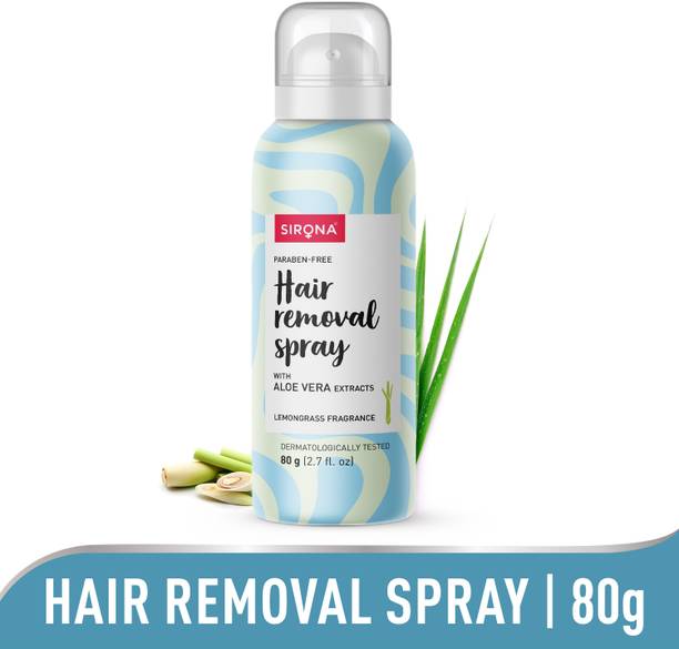 SIRONA Hair Removal Spray Foam with Aloe Vera Extracts and Lemongrass Fragrance Spray