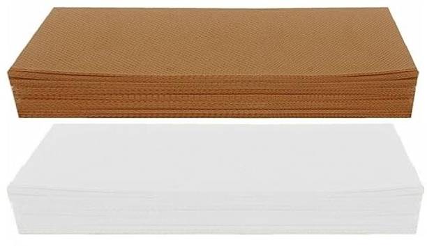 VR PROFESSIONAL Waxing Strips Plain Disposable BROWN & WHITE Wax Strips Easy & Safe Strips Strips