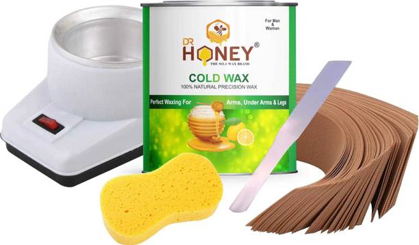 DR.HONEY hair removal cold wax strip stick and sponge for all skin wax best wax 655 g Wax