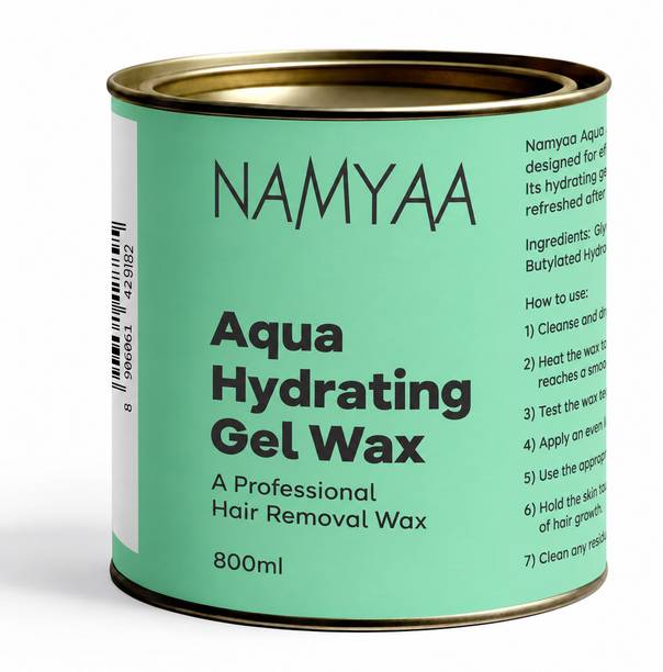 Namyaa Aqua Hydrating Gel Wax 800ml | Professional Hair Removal Wax for Salon Use Wax