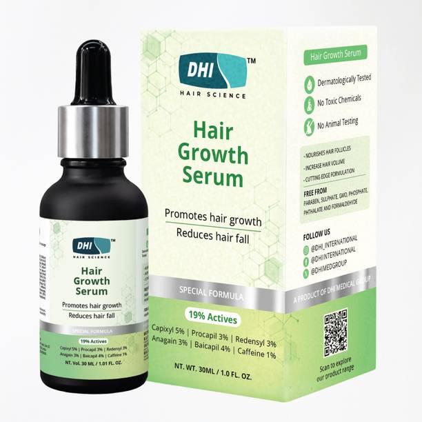 DHI Hair Growth Serum with Capixyl, Procapil, Redensyl, Anagain, Baicapil & Caffeine