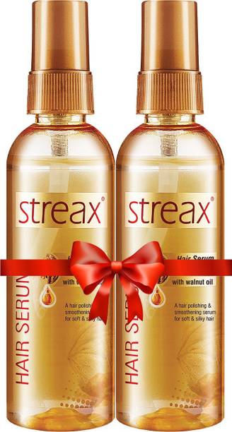 Streax Hair Serum Vitalized with Walnut Oil, For Dry & Frizzy Hair