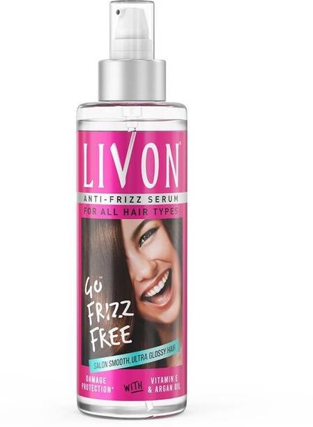 LIVON Hair Serum,For Dry & Frizzy Hair, Provides shine, smoothness & damage protection