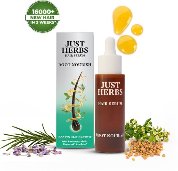 Just Herbs Hair Growth Serum | 14 Herbs & Actives | Reduces Hair Fall & Strengthens Roots