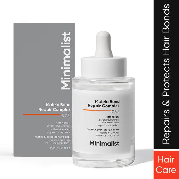 Minimalist Hair Serum for Dry, Damaged & Frizzy Hair with 05% Maleic Bond Repair Complex