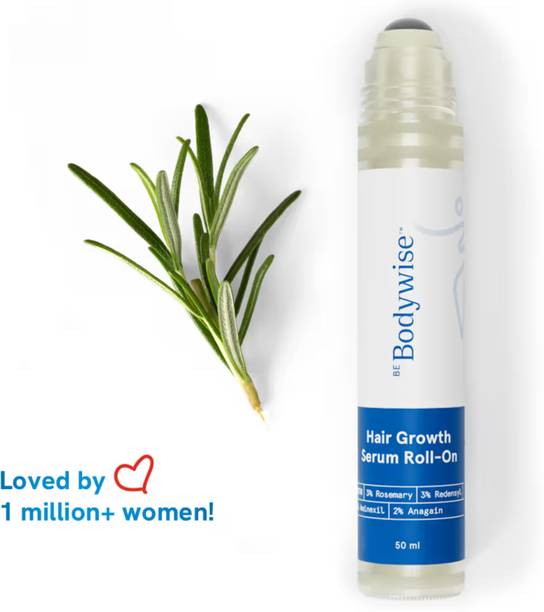 Be Bodywise 3% Rosemary Hair Growth Serum Roll On | For Thicker & Stronger Hair
