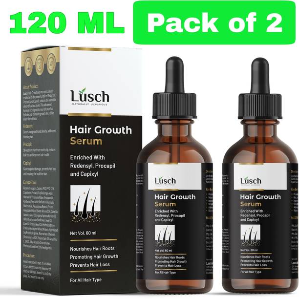Lusch Hair Growth serum, with Redensyl, Anagain, Procapil, Capixyl, Rosemary leaf oil