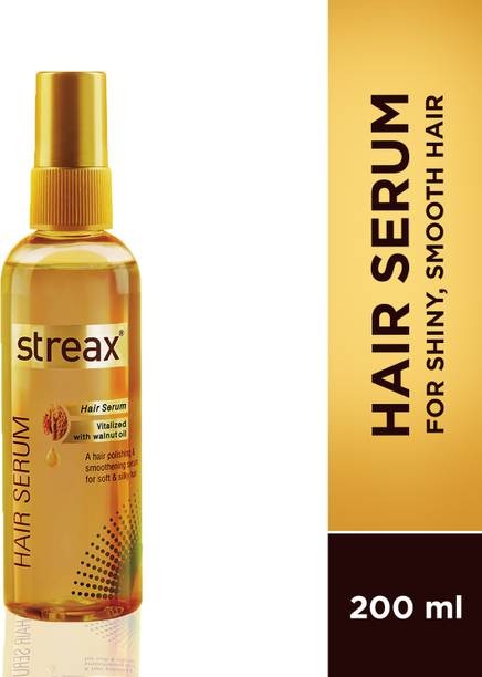 Streax Vitalized with Walnut Oil, For Hair Smoothening & Shine , Hair Serum