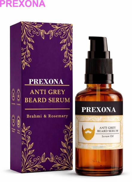 PREXONA Beard Black Hair Serum 30ml for Men