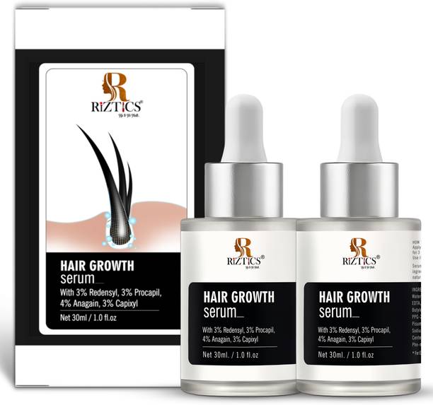 R RIZTICS Advanced Hair Growth Serum with 3% Redensyl & 4% Anagain | Boosts Hair Thickness