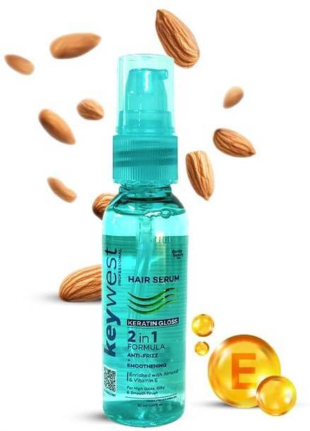 Keywest Professional Keratin Gloss Hair Serum for Women Men Dry Frizzy Hair