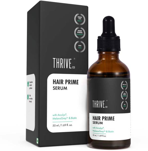 थ्राइवको Anti-Grey Hair Prime Serum | Promotes Melanin, Reverses Premature Hair Greying