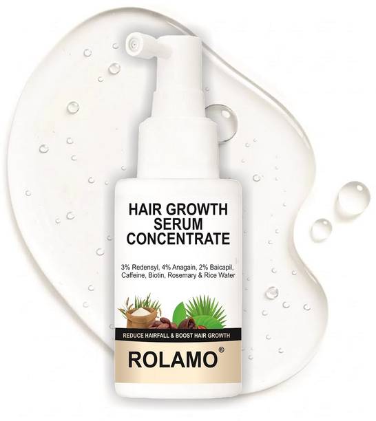 Rolamo Hair Growth Serum | 3% Redensyl, 4% Anagain, 3% Baicapil, 1% Caffeine, Biotin