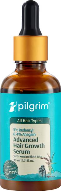 Pilgrim 3% Redensyl & 4% Anagain Hair Growth Serum for Thick Hair
