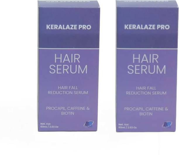 Keralaze pro HAIR REGROWTH SERUM WITH PROCAPIL & BIOTIN FOR HAIR FALL CONTROL PACK OF 2