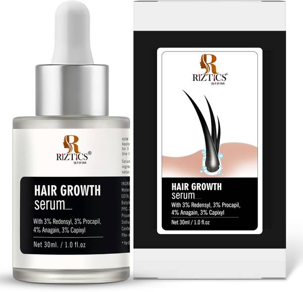 R RIZTICS Advanced Hair Growth Serum with 3% Redensyl & 4% Anagain | Boosts Hair Thickness