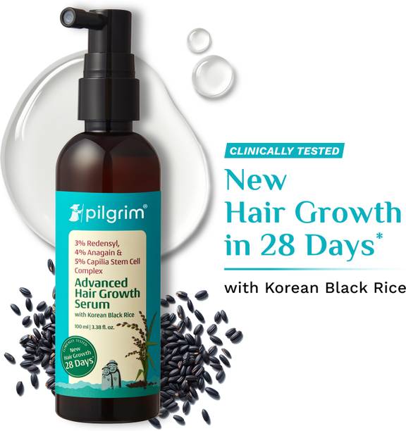 Pilgrim Advanced Hair Growth Serum With Rosemary & Korean Black Rice For Men & Women