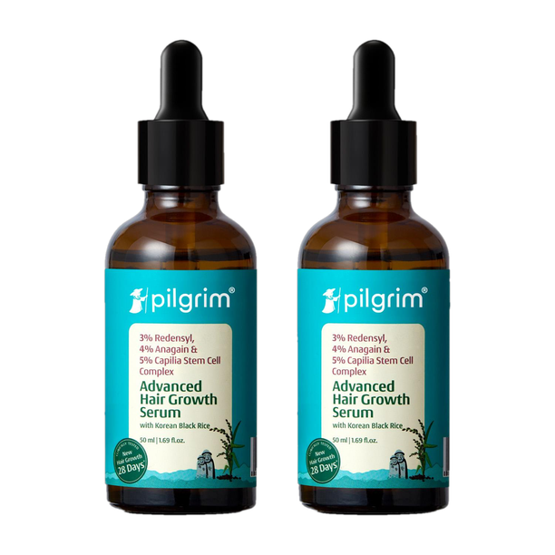 Pilgrim Advanced Hair Growth Serum For Hair Fall , 50 ml (Pack of 2) | Highly Effective