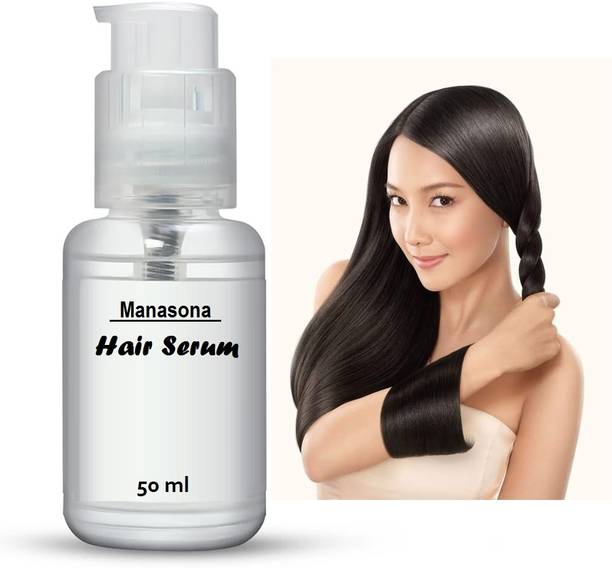 manasona Hair Serum for Women & Men, All Hair Types for Smooth, Frizz free & Glossy Hair