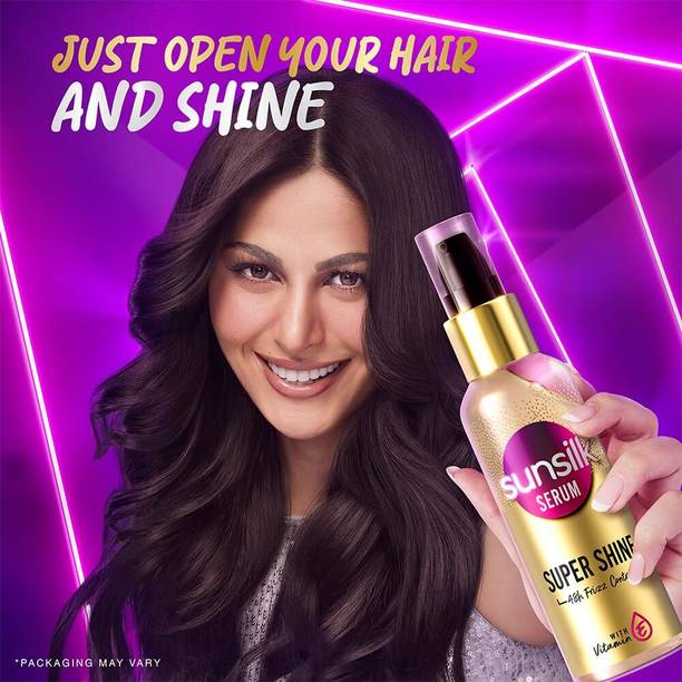 SUNSILK Super Shine Vitamin E Nourishment Hair Serum 48 hour frizz free non-sticky