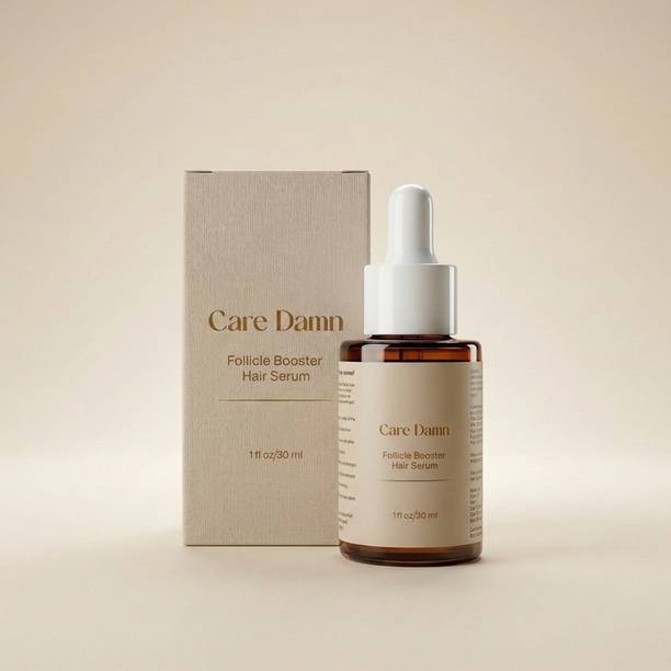 CARE DAMN Follicle Booster Hair Serum with Rice Water, Biotin Rosemary Daily Hair Growth