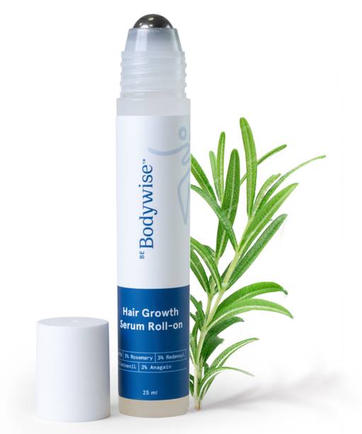 बी बॉडीवाइज़ 3% Rosemary Hair Growth Serum Roll On | For Thicker & Stronger Hair