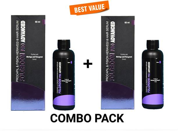 FOLGROOM FOLGROOMPRO ADVANCED PROCAPIL & FISION KERAVEG18 HAIR SERUM PACK OF 2