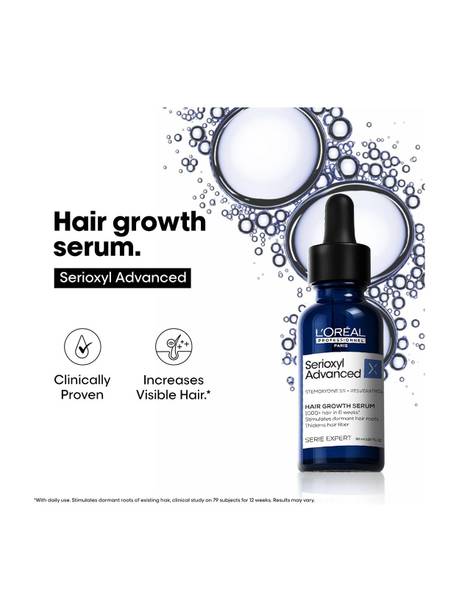 L'Oréal Professionnel Serioxyl Advanced Density Activator, Leave-In Serum for Hair Growth