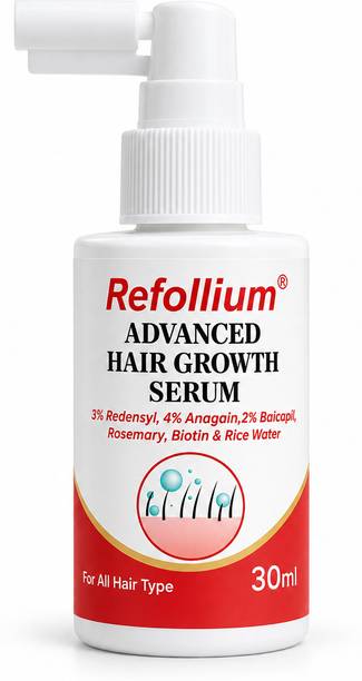 Refollium Advanced Hair Growth Serum 3% Redensyl, 4% Anagain | Scalp & Regrowth
