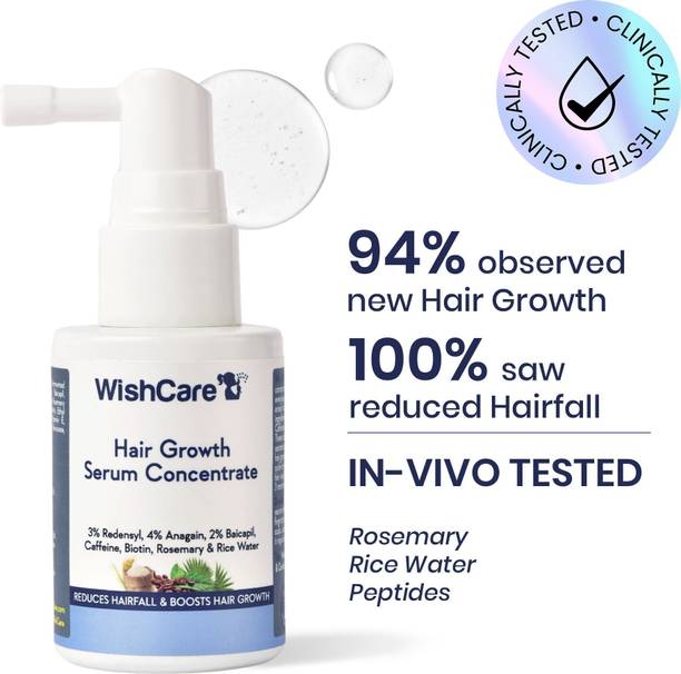 WishCare Hair Growth Serum for Women & Men with Redensyl - Hair Fall Control Serum
