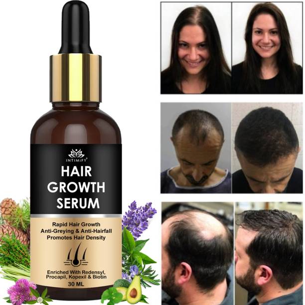 INTIMIFY Hair Growth Serum with Redensyl, Capixyl & Procapil For Women & Men