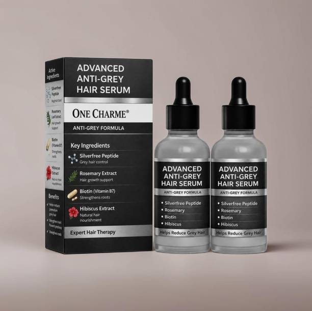 ONE CHARME Anti Grey Hair Serum for Men & Women | Rosemary & Biotin