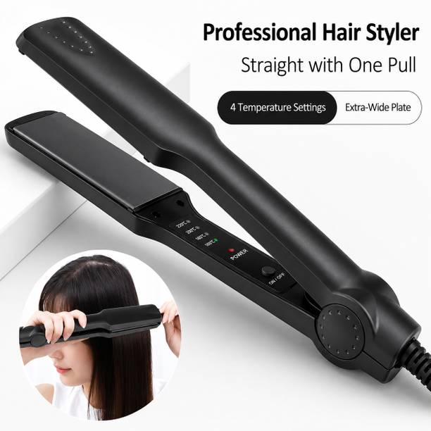 FABUNIK 329 Hair Straightener for Women with Ceramic Plates & Fast Heat All Hair Types & Travel Friendly Hair Straightener