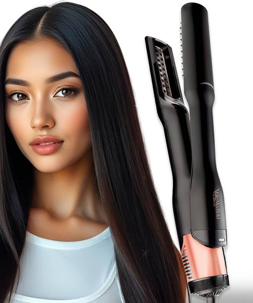 MakeMeeBold 1200W Wet to Straight Air Brush | Ceramic Hair Straightener 3 Speed Wet to Straight Air Brush | Smart Airflow | Ceramic Plates & Teeth, 3 Air Speeds Hair Straightener