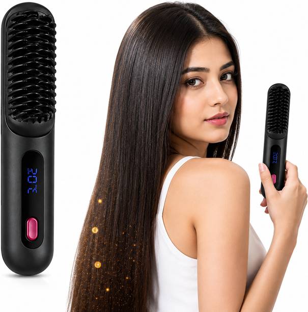 CRAFTARENA Cordless Hair Straightener Brush CA-HR-STRGHT-01 Hair Straightener Brush
