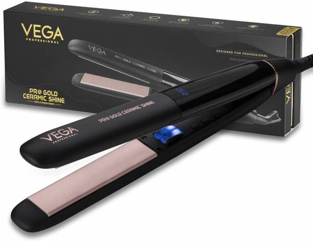 Vega Professional Pro Gold Ceramic Shine Hair Straightener (VPMHS-08) VPMHS-08 Hair Straightener