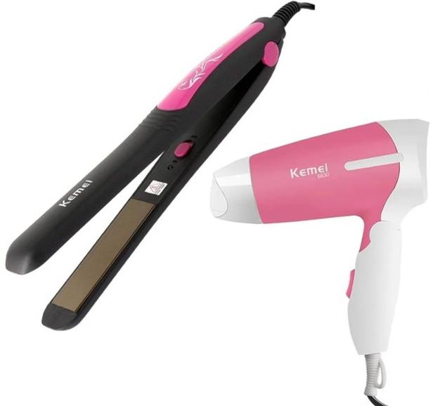 Kemei Hair Dryers +hair straightener Combo km-328 Hair Straightener + km-6830 Hair Dryers Hair Straightener
