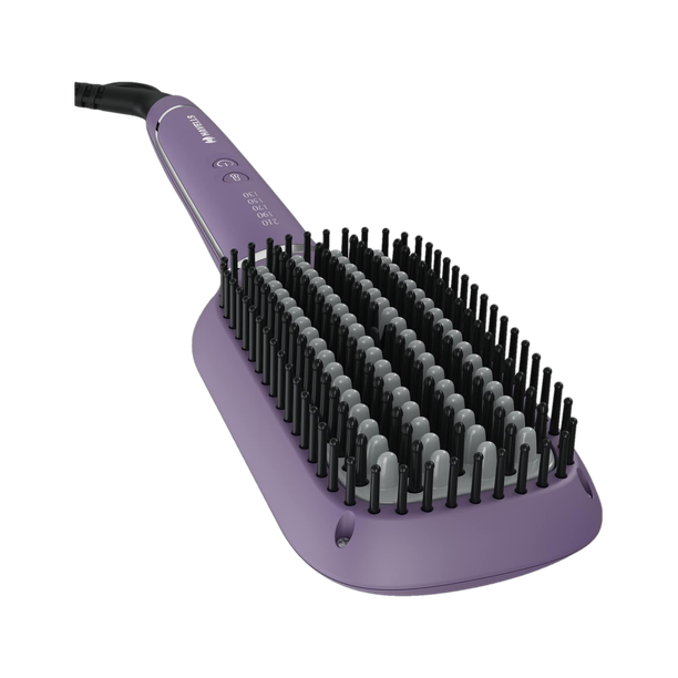 HAVELLS Keratin Infused Brush with Temperature Control for All Hair Types HS4201 Hair Straightener Brush