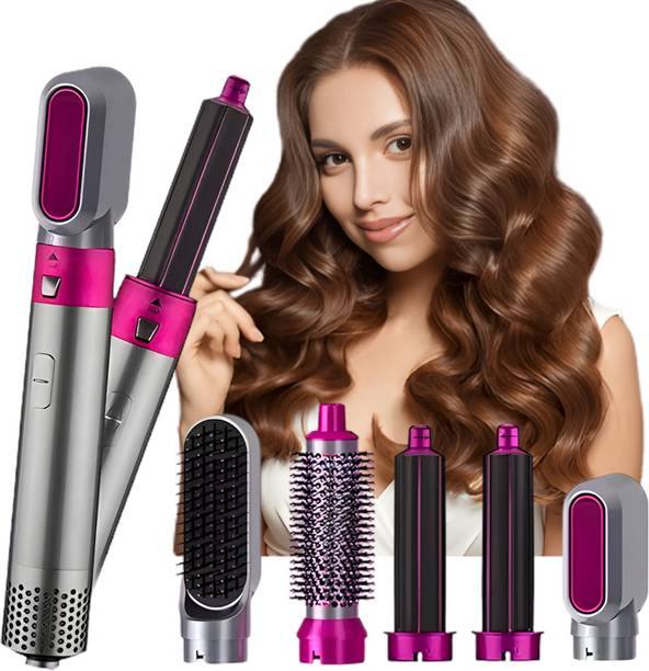 SmartTech Traders 5 in 1 Hair Dryer hot air Brush Fast Heat-Up(30s),3 Heat Settings Hot Air Brush, Frizz Free Hair Straightener Hair Straightener