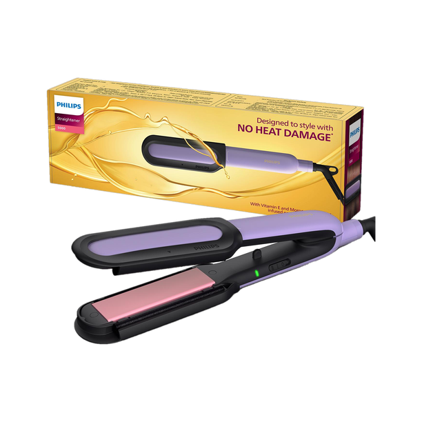 PHILIPS NourishCare No heat damage with Vitamin E & Morrocan Argan Oil Serum Strips BHS503/40 Hair Straightener