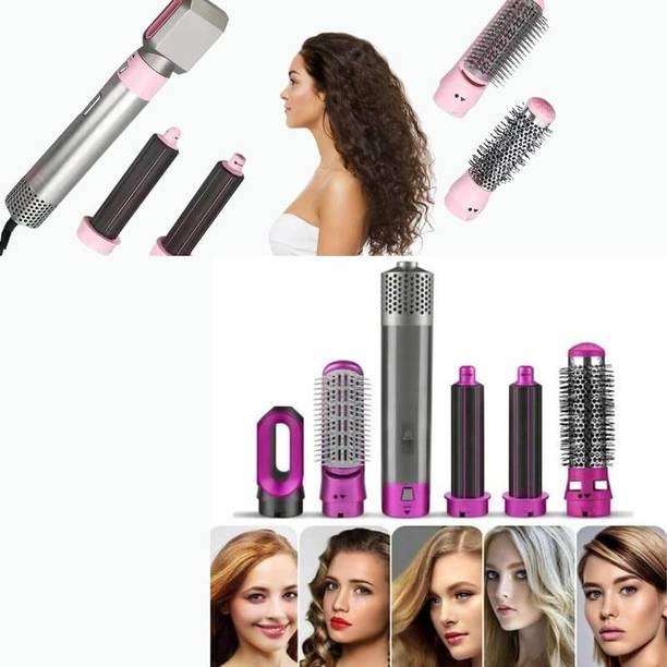 DRUMSTONE Multi-Function Hair Styler, 5-in-1 , and Travel-Friendly Design C298.G0135in1HairStyler+PinkG013Styler Hair Styler
