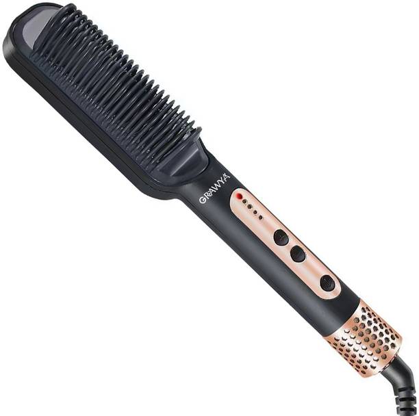 Grawya J-25 Professional Hair Straightener Comb for Women Hair Styler Straightener Brush Hair Straightener Brush