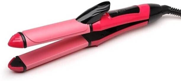 Mr Neat Hair Straightener (Pink) Hair Straightener 2 in 1 hair straightener and curler Hair Straightener