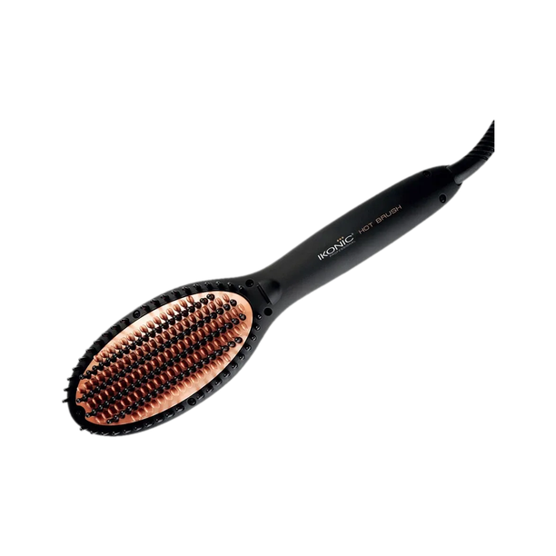 Ikonic Professional Hot Hair Straightener Brush with Unique Bristle to give Volume and Protect Scalp IKL-HB Hair Straightener Brush
