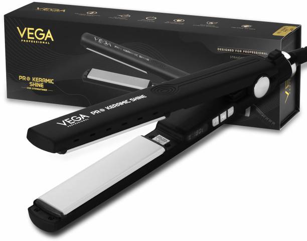 Vega Professional Pro Keramic Shine Hair Straightener with Ultra Fast 20 Sec Heat Up, (VPPHS -05) VPPHS-05 Hair Straightener