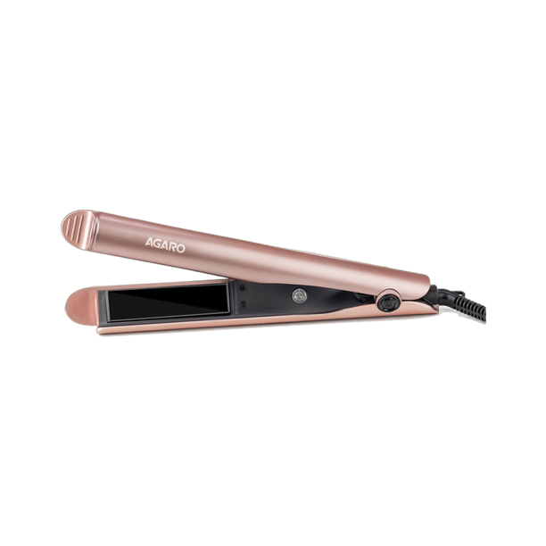 AGARO Straightener & Curler, 2-In-1 Twist Angled Ceramic Coated Floating Plates HS1927 Hair Straightener