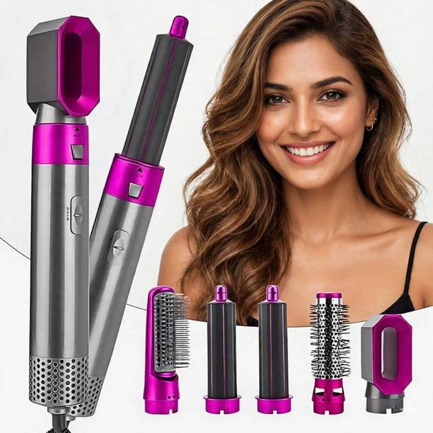 Dizosonic 5-in-1 Hair Styler for Women, Hair Straightener, Curler, Waver & Volume Styler, Multi Hair Styling Tool for Smooth Curls, Waves & Straight Hair Hair Straightener