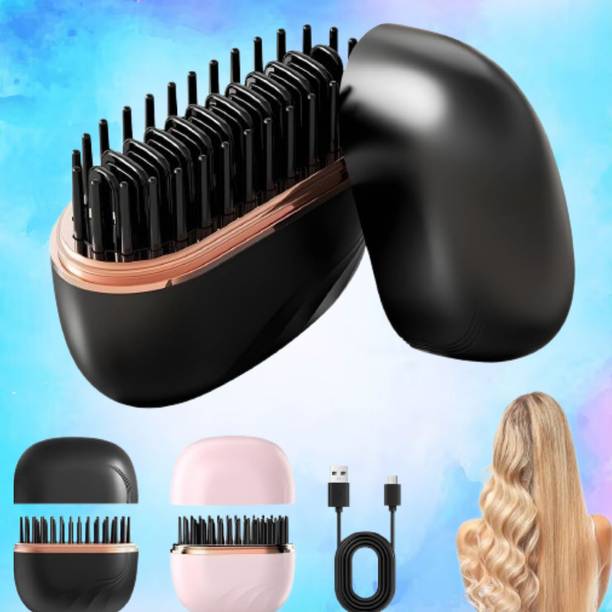 EKISHA Professional Mini Hair Comb for Smooth Straight Hair Styling CompactGlow Travel Brush Hair Straightener